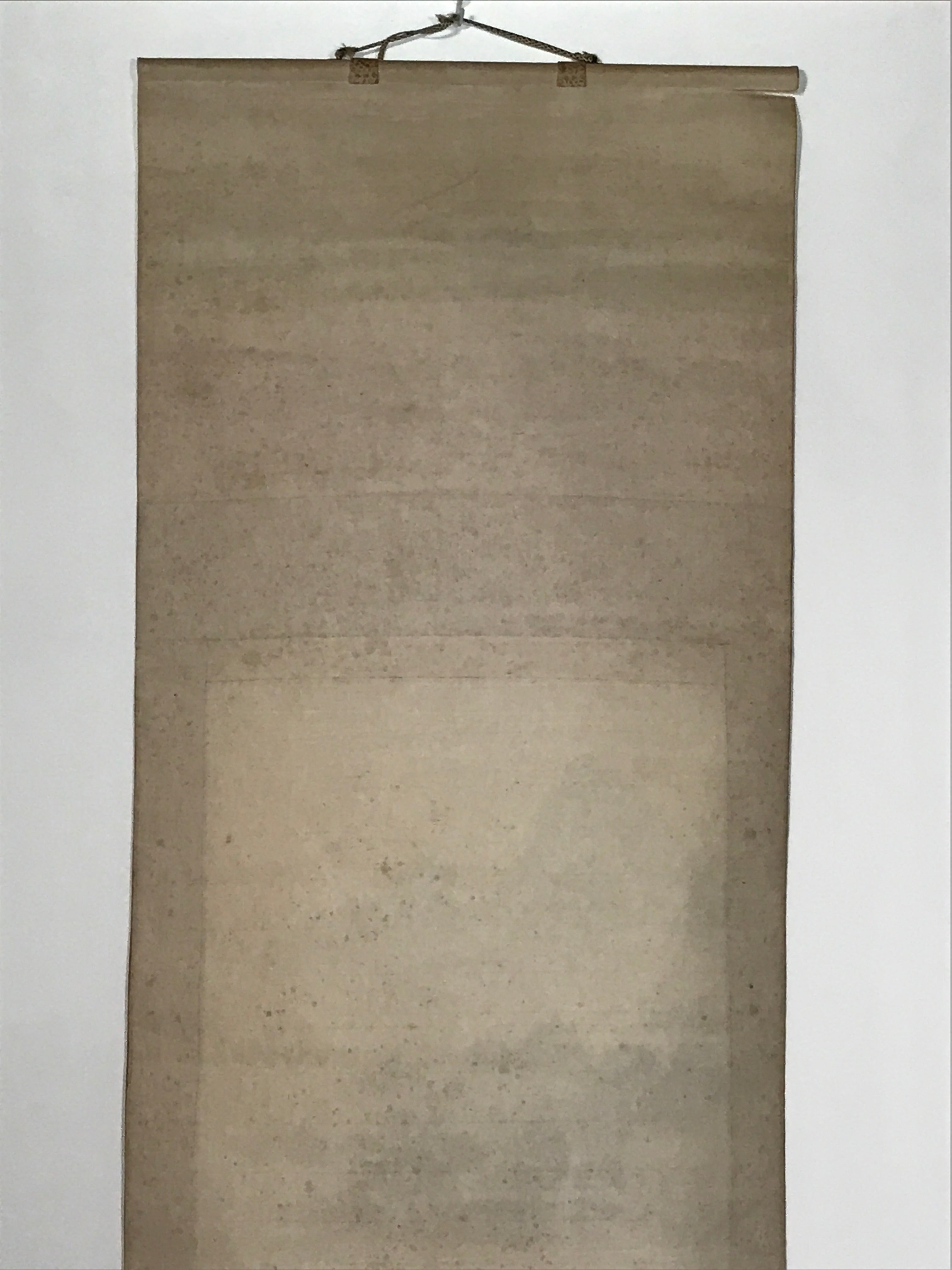 Japanese Hanging Scroll Landscape Mountains Sansui Kakejiku Black White KJ21
