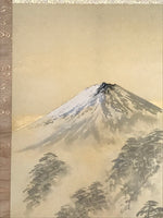 Japanese Hanging Scroll Mt Fuji Landscape Mountain Ogura Riyama Kakejiku KJ30