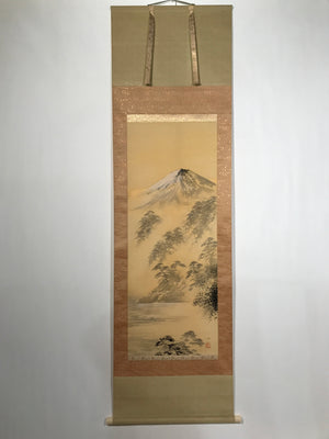 Japanese Hanging Scroll Mt Fuji Landscape Mountain Ogura Riyama Kakejiku KJ30