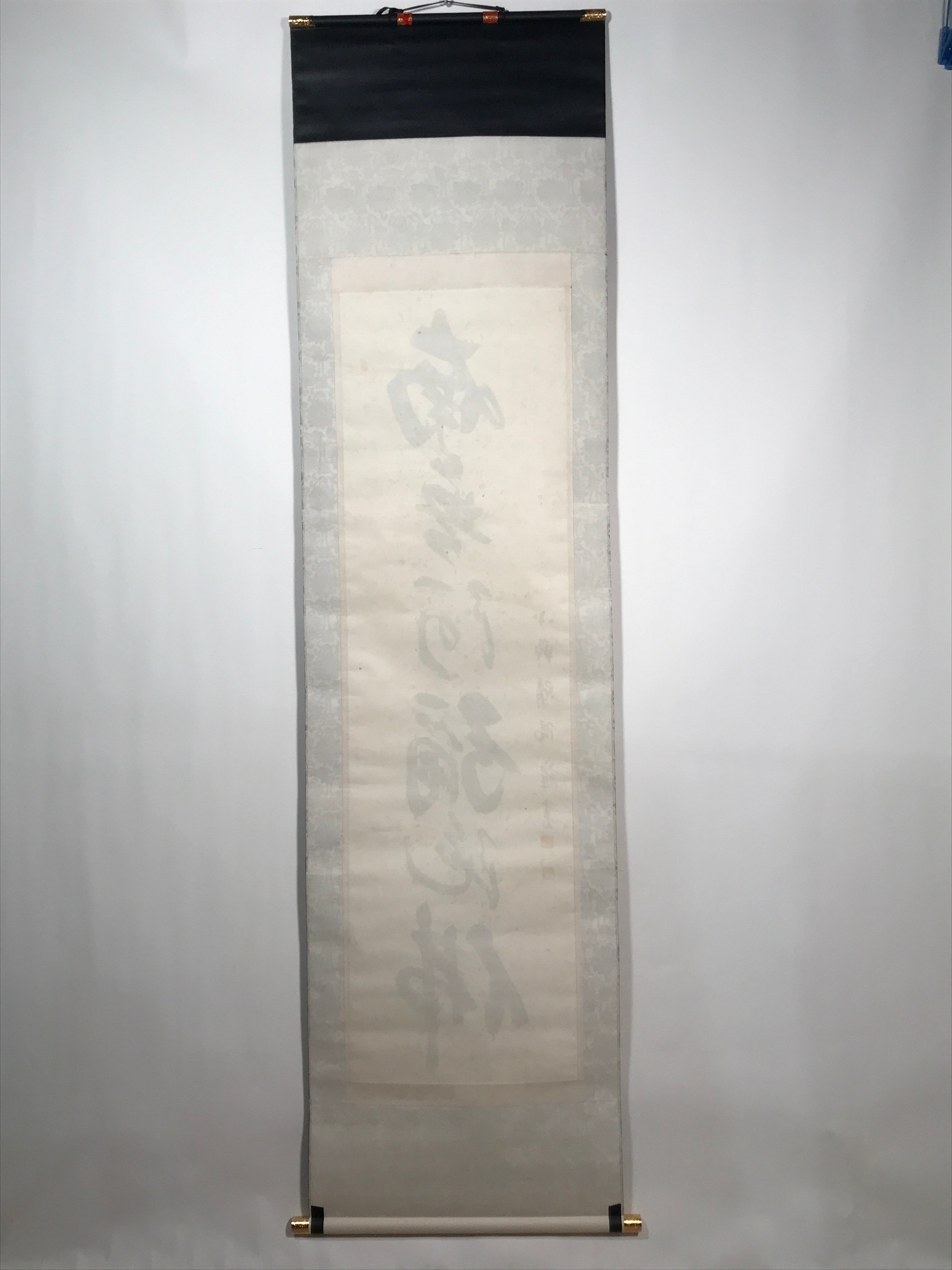 Japanese Hanging Scroll Namu Amida Butsu Rokuji Myogo Buddhist Kakejiku SC826