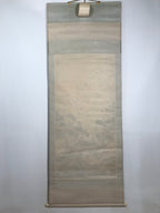 Japanese Hanging Scroll Vtg 100 Cranes Pine Tree Kakejiku Makimono SC807