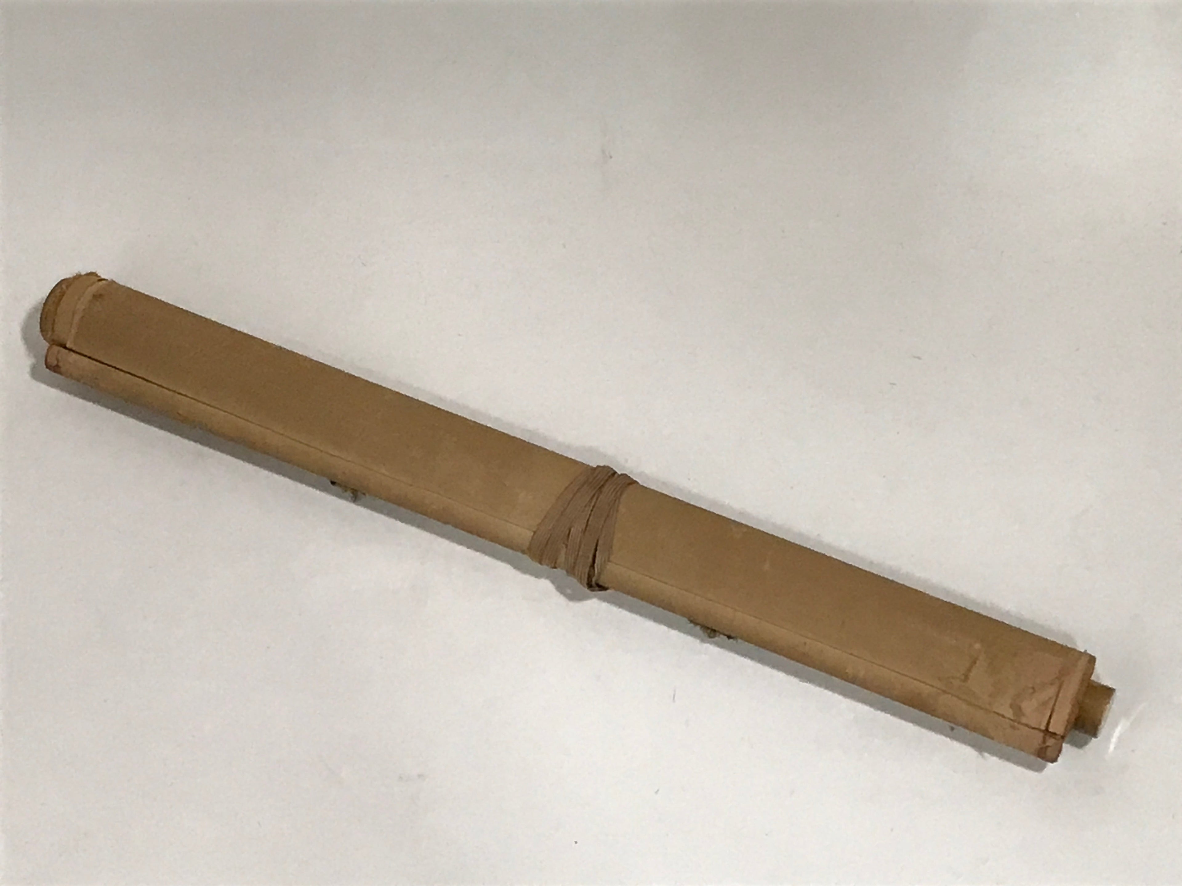 Japanese Hanging Scroll Vtg Black Calligraphy Kakejiku Chagake SC944