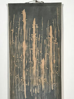 Japanese Hanging Scroll Vtg Blank Empty Black Background Kakejiku Chagake SC922