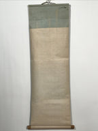 Japanese Hanging Scroll Vtg Blank Empty Black Background Kakejiku Chagake SC922