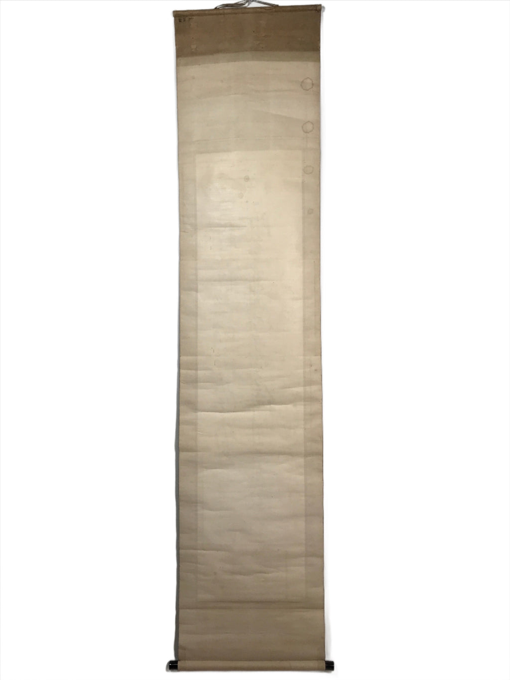 Japanese Hanging Scroll Vtg Calligraphy Poem Black Ink Kakejiku SC831
