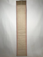 Japanese Hanging Scroll Vtg Calligraphy Poem Black Kakejiku Chagake SC893