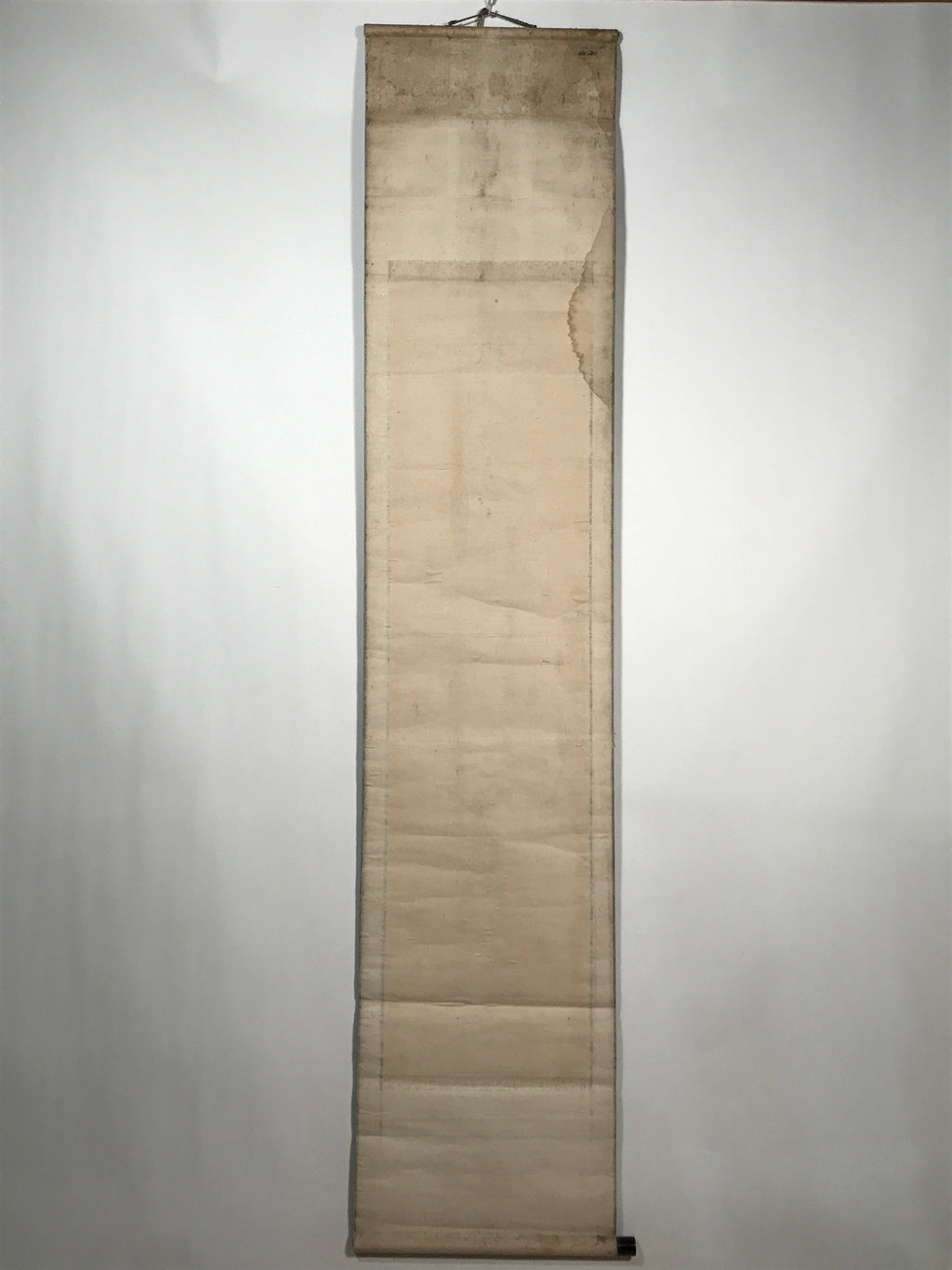Japanese Hanging Scroll Vtg Calligraphy Poem Monochrome Kakejiku Chagake SC866