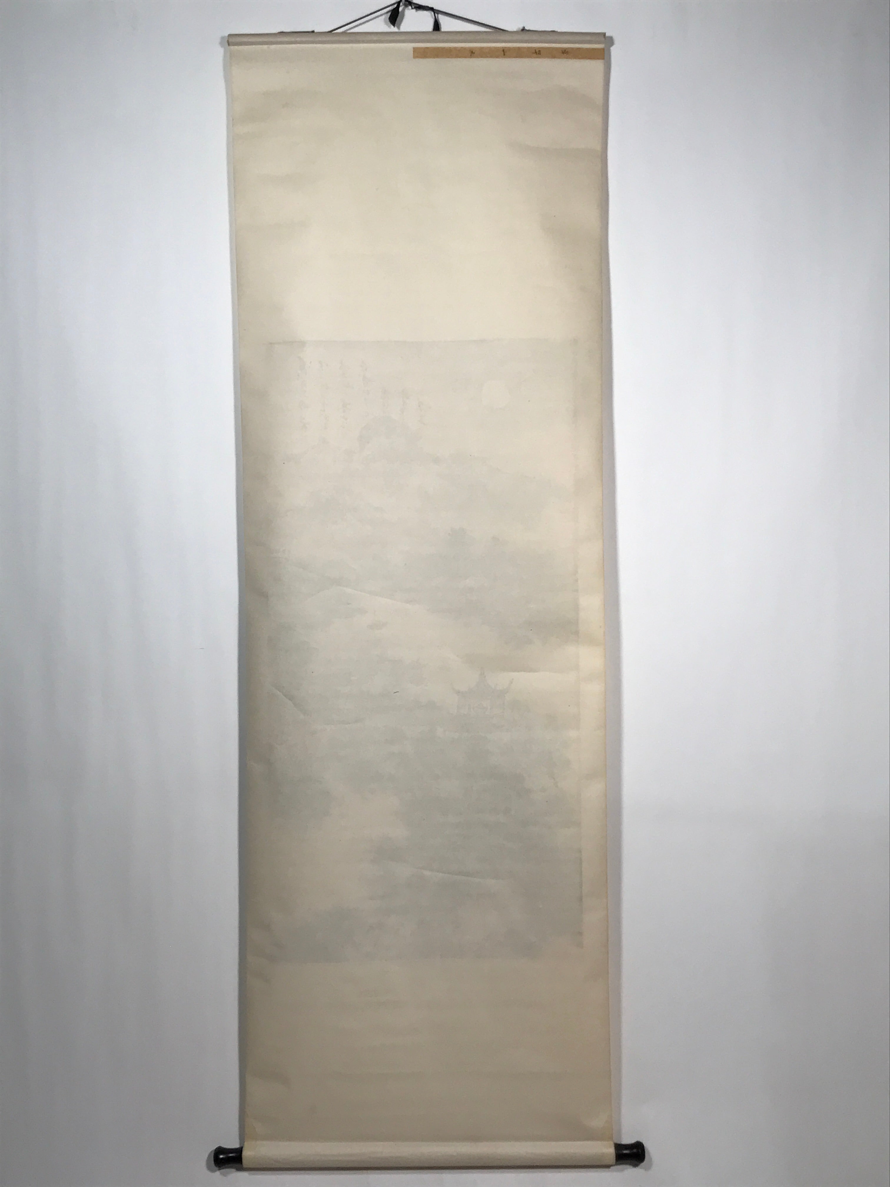 Japanese Hanging Scroll Vtg Chinese Landscape Sansui Color Kakejiku SC921
