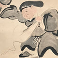 Japanese Hanging Scroll Vtg Daikoku 7 Lucky Gods Kakejiku Chagake SC928