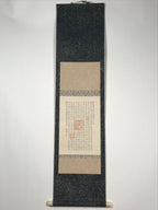 Japanese Hanging Scroll Vtg Heart Sutra Hannya Shingyo Buddhist Kakejiku SC870