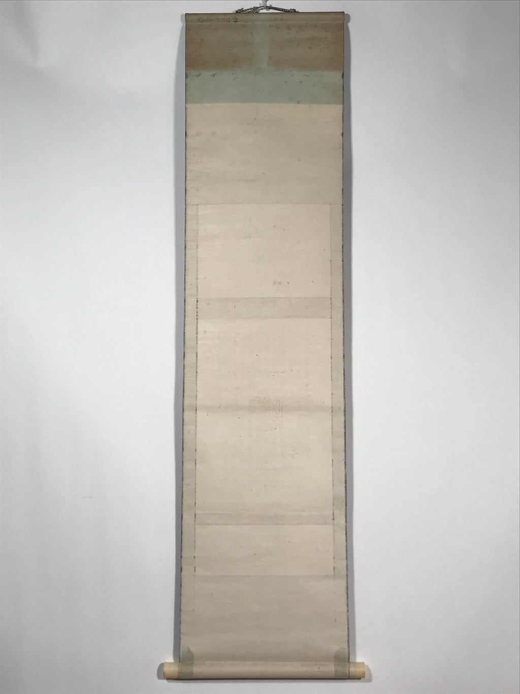 Japanese Hanging Scroll Vtg Heart Sutra Hannya Shingyo Buddhist Kakejiku SC870