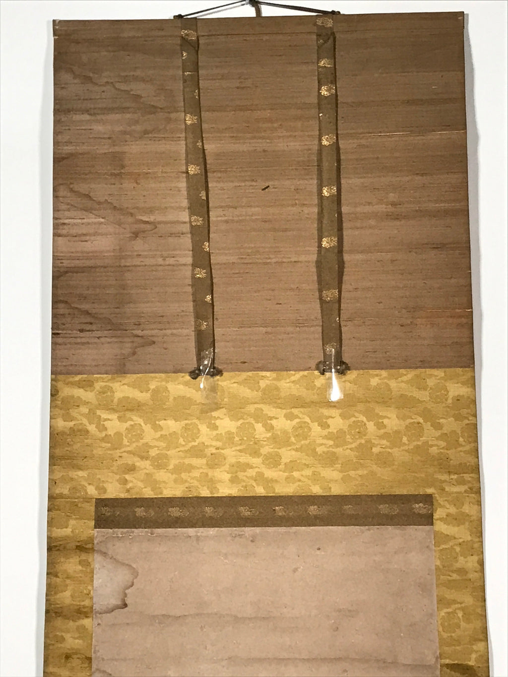 Japanese Hanging Scroll Vtg Hotei Man Carrying Bag Buddhist Kakejiku SC861