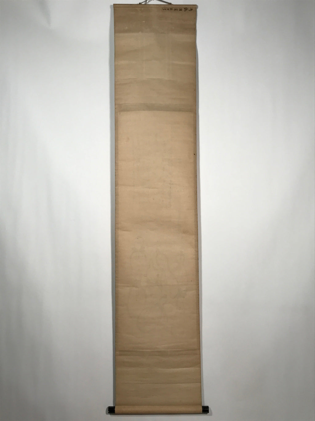 Japanese Hanging Scroll Vtg Hyotan Gourd Calligraphy Poem Kakejiku SC888