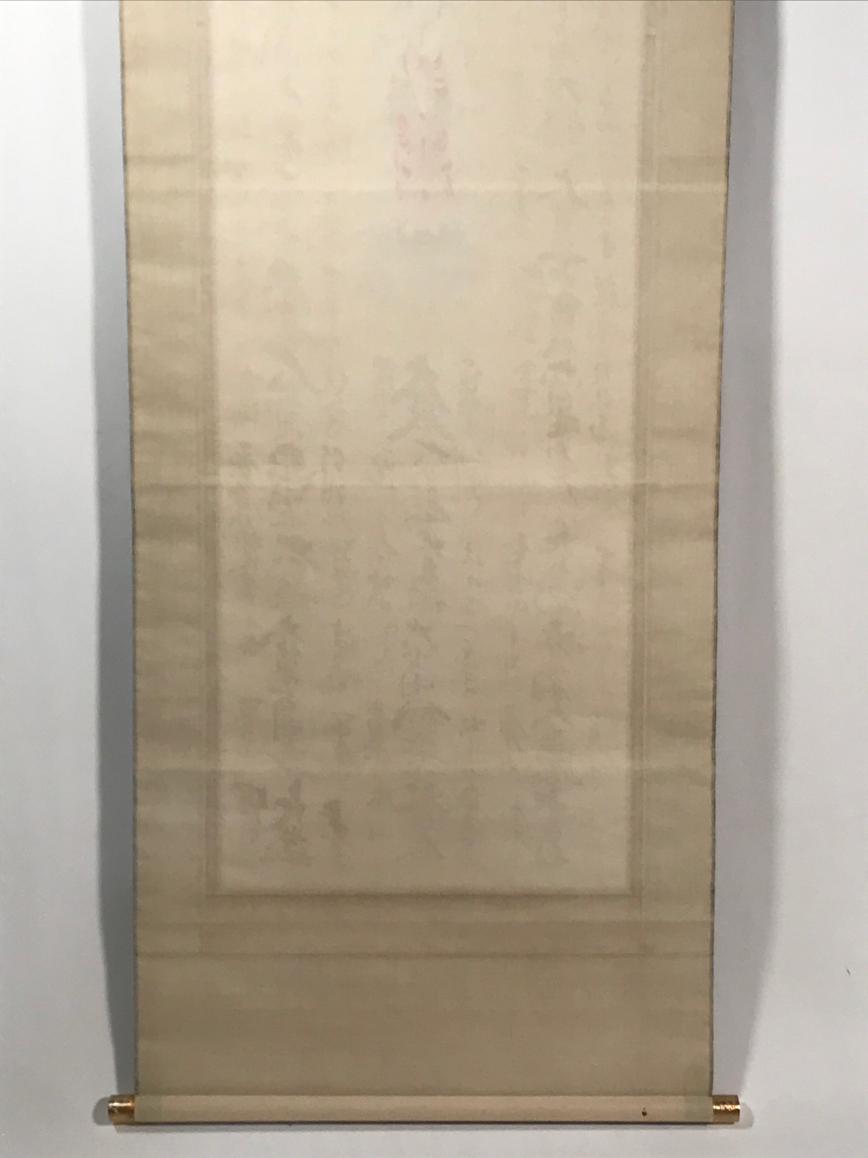 Japanese Hanging Scroll Vtg Kakejiku 33 Sacred Places Goshuin Buddhist KJ121