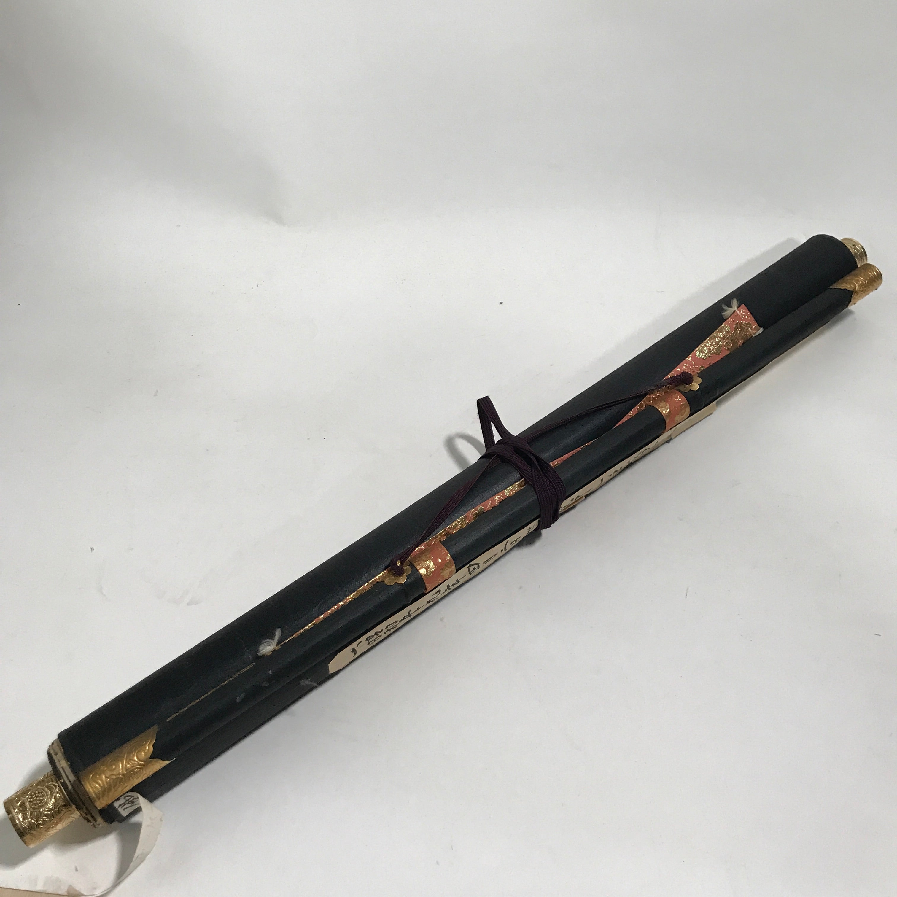 Japanese Hanging Scroll Vtg Kakejiku 33 Sacred Places Goshuin Buddhist KJ57