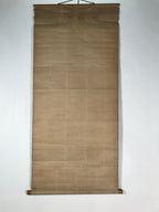 Japanese Hanging Scroll Vtg Kakejiku Abstract Nature Design Plants Black KJ66