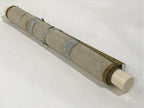 Japanese Hanging Scroll Vtg Kakejiku Calligraphy Akashi Domain Poem Black KJ86