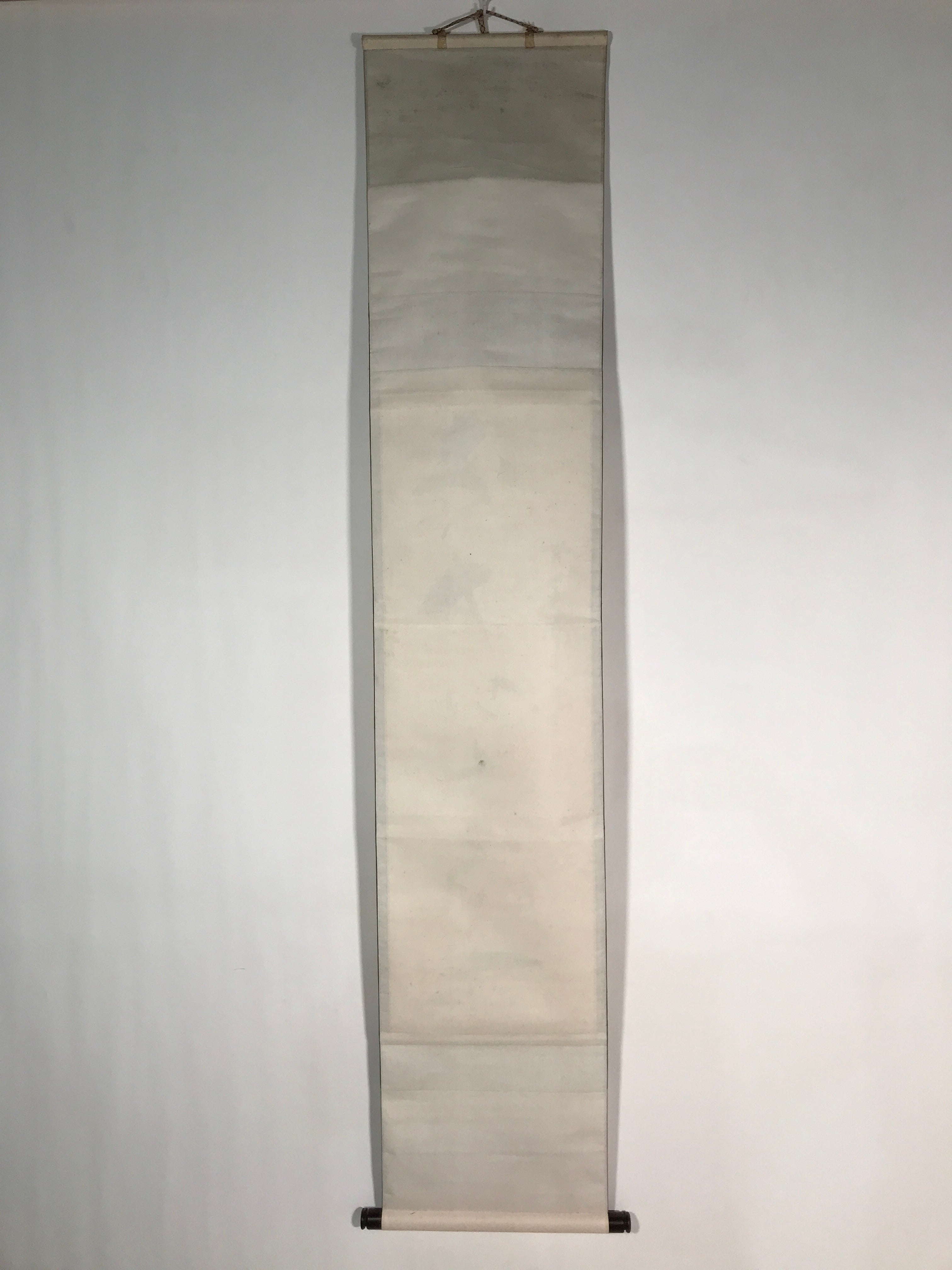 Japanese Hanging Scroll Vtg Kakejiku Calligraphy Kanji Characters Red Seals KJ52
