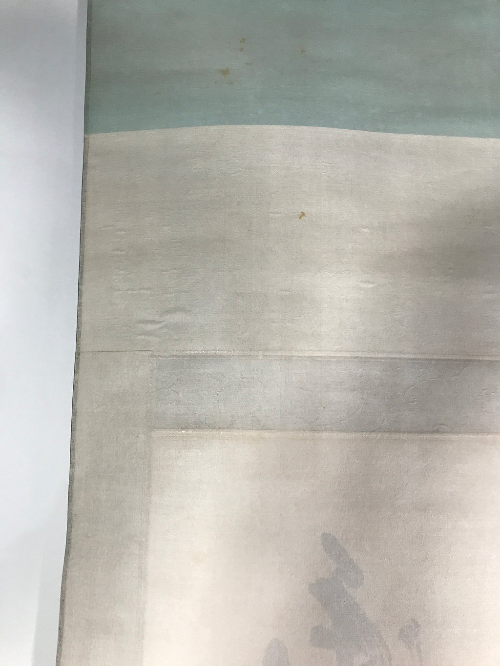 Japanese Hanging Scroll Vtg Kakejiku Calligraphy Kanji Poem 5 Characters KJ46