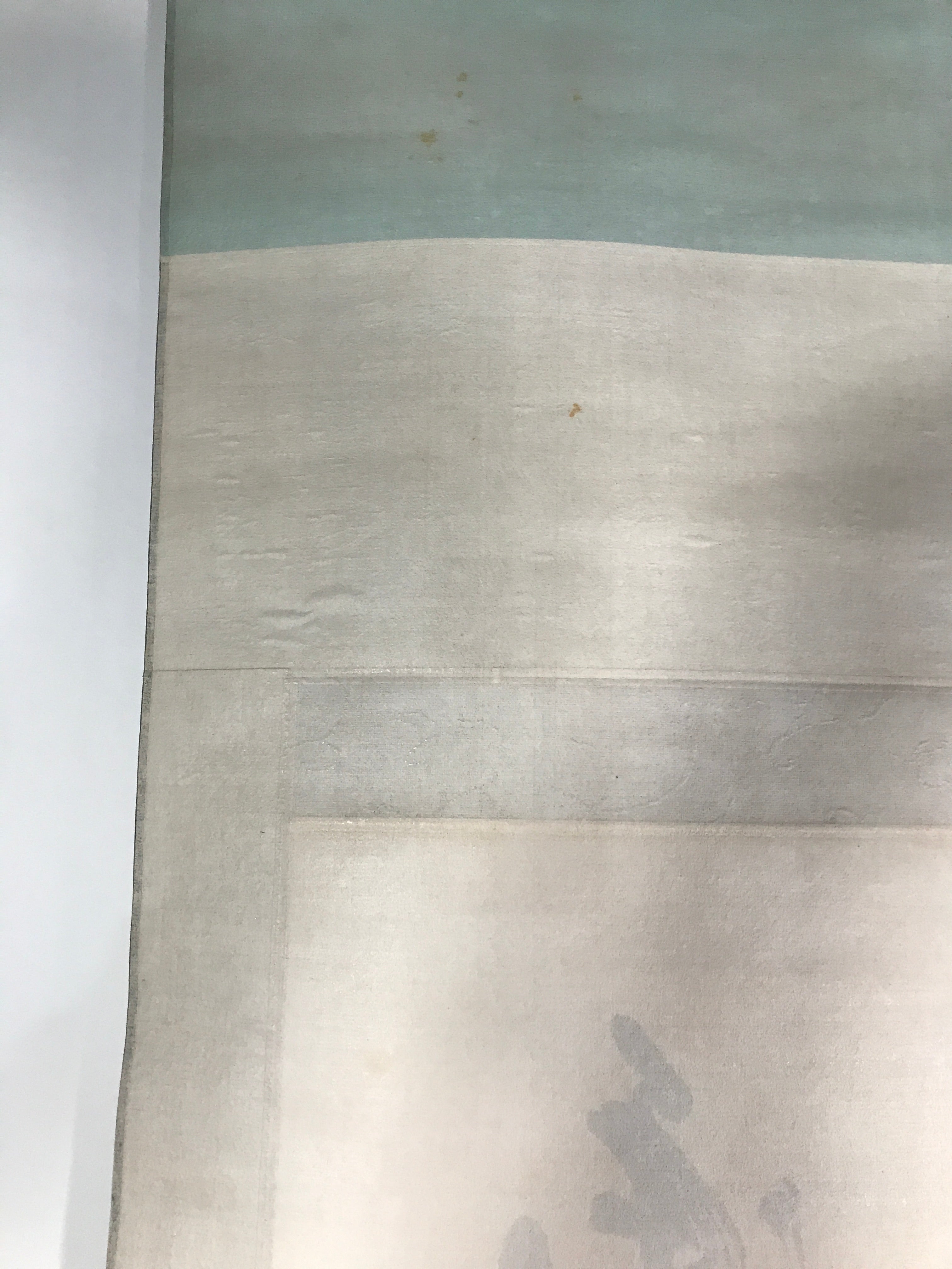 Japanese Hanging Scroll Vtg Kakejiku Calligraphy Kanji Poem 5 Characters KJ46