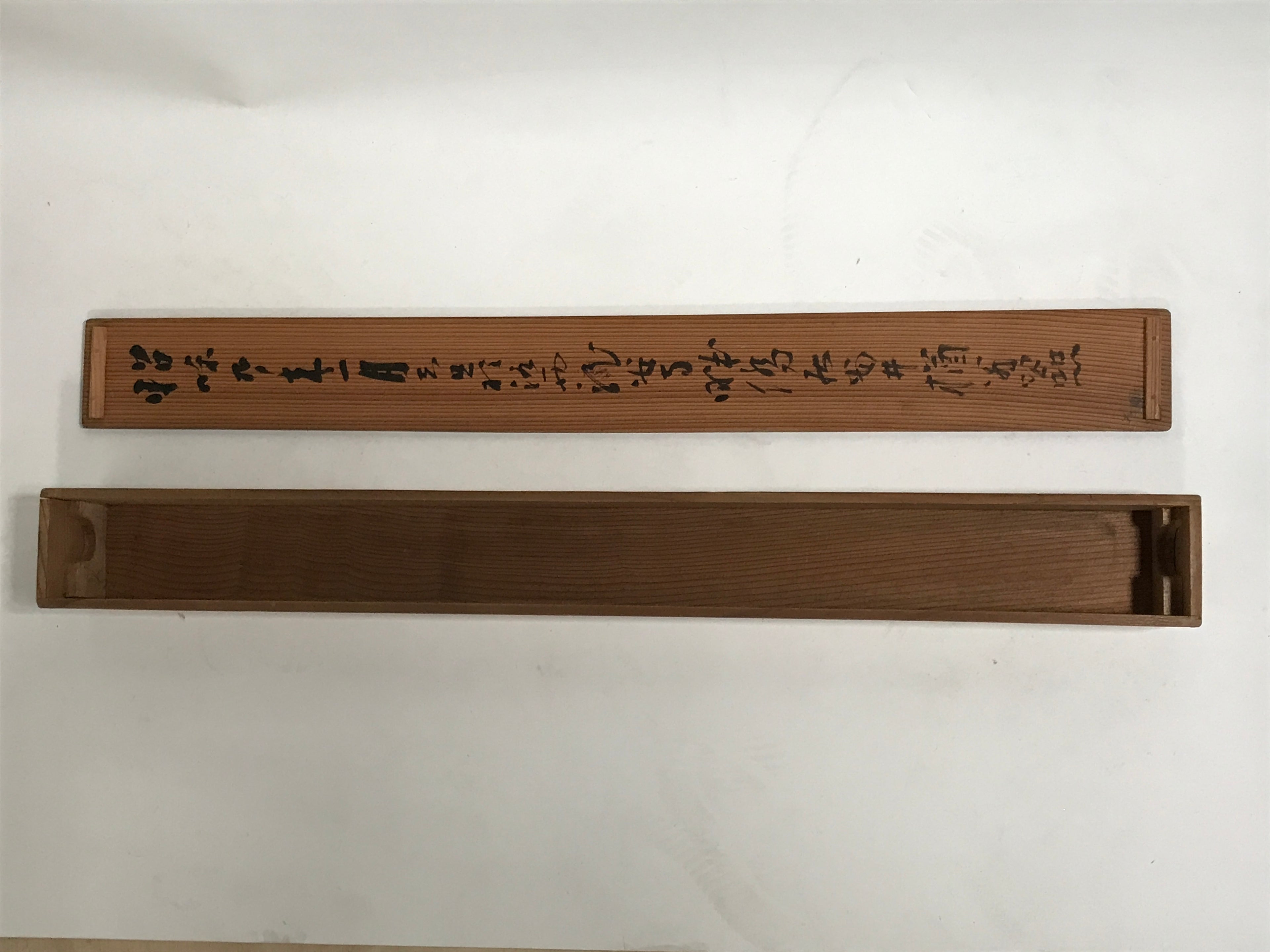 Japanese Hanging Scroll Vtg Kakejiku Calligraphy Kotobuki Fan Shape Color KJ140