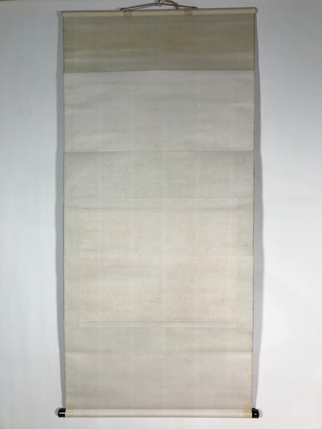 Japanese Hanging Scroll Vtg Kakejiku Calligraphy Text Cursive Script Floral KJ54
