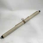 Japanese Hanging Scroll Vtg Kakejiku Calligraphy Text Cursive Script Floral KJ54