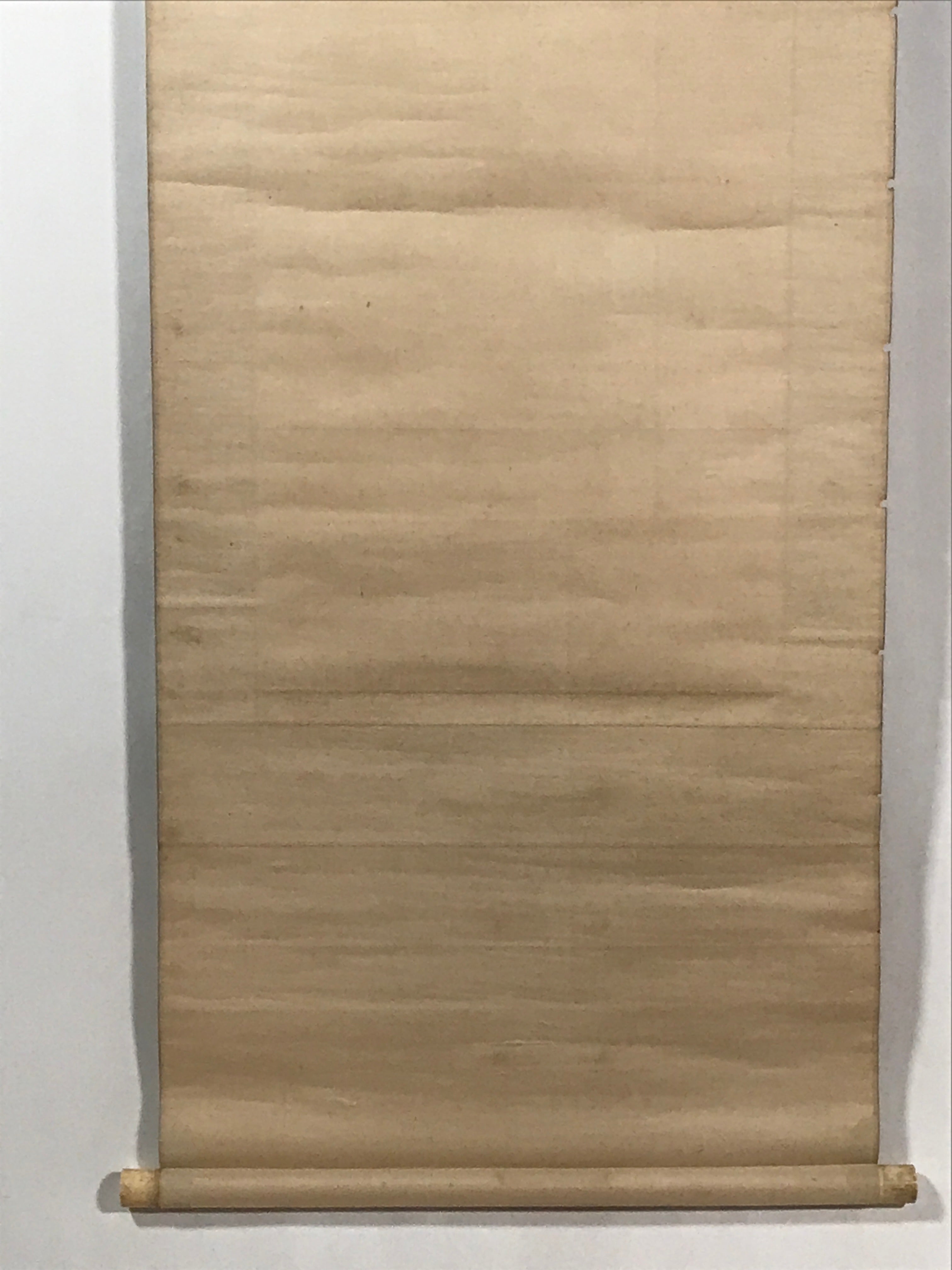 Japanese Hanging Scroll Vtg Kakejiku Cliff Pine Tree Landscape Ink Color KJ73