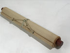Japanese Hanging Scroll Vtg Kakejiku Daruma Bodhidharma Calligraphy Black KJ119