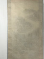 Japanese Hanging Scroll Vtg Kakejiku Fog Mountain River Landscape Ink KJ105
