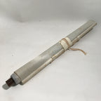 Japanese Hanging Scroll Vtg Kakejiku Jumping Carp Wave Pattern Koi Gray KJ65