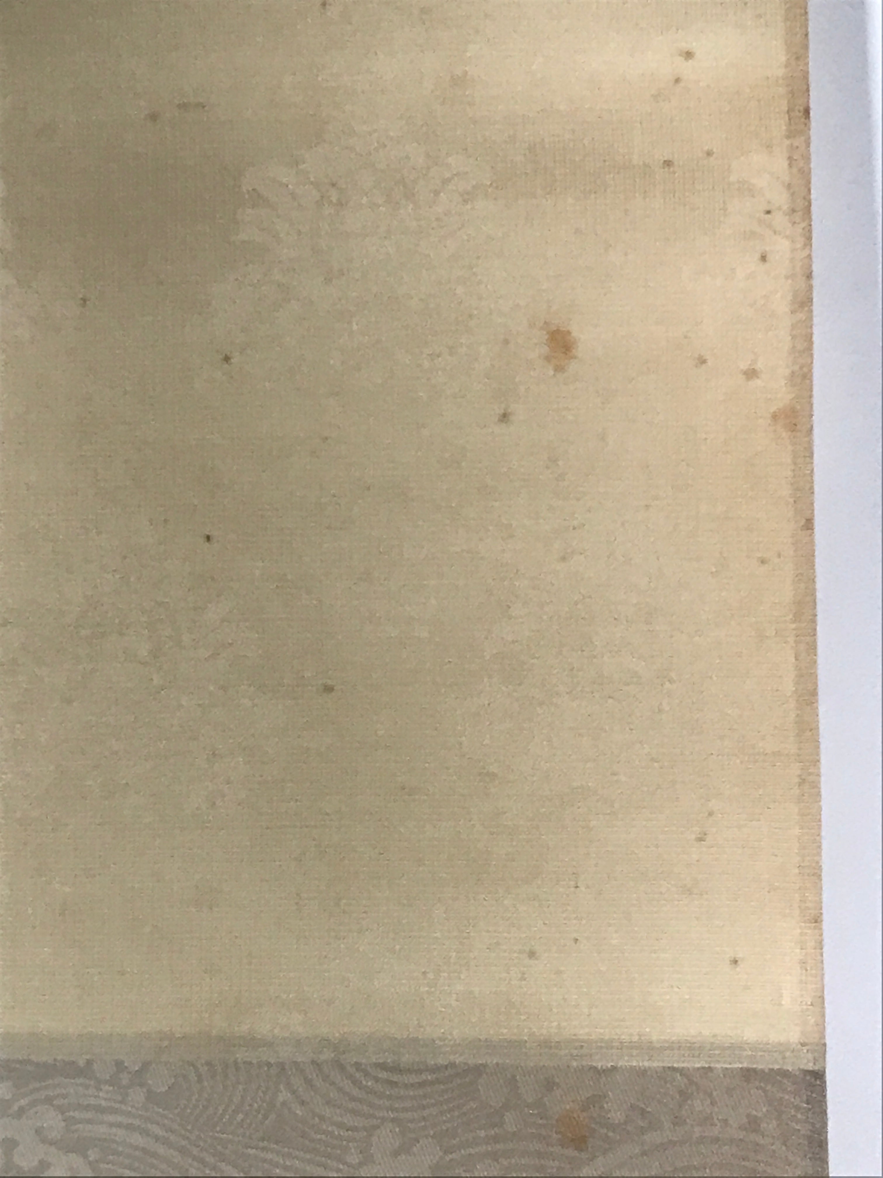 Japanese Hanging Scroll Vtg Kakejiku Koi Carps Fish Matsu Pine Red Green KJ53