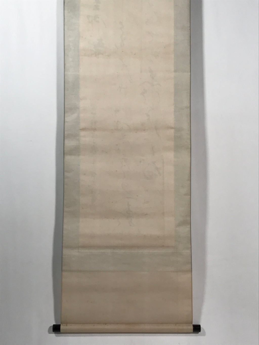 Japanese Hanging Scroll Vtg Kakejiku Meiji Tenno Gyosei Calligraphy Poetry KJ110