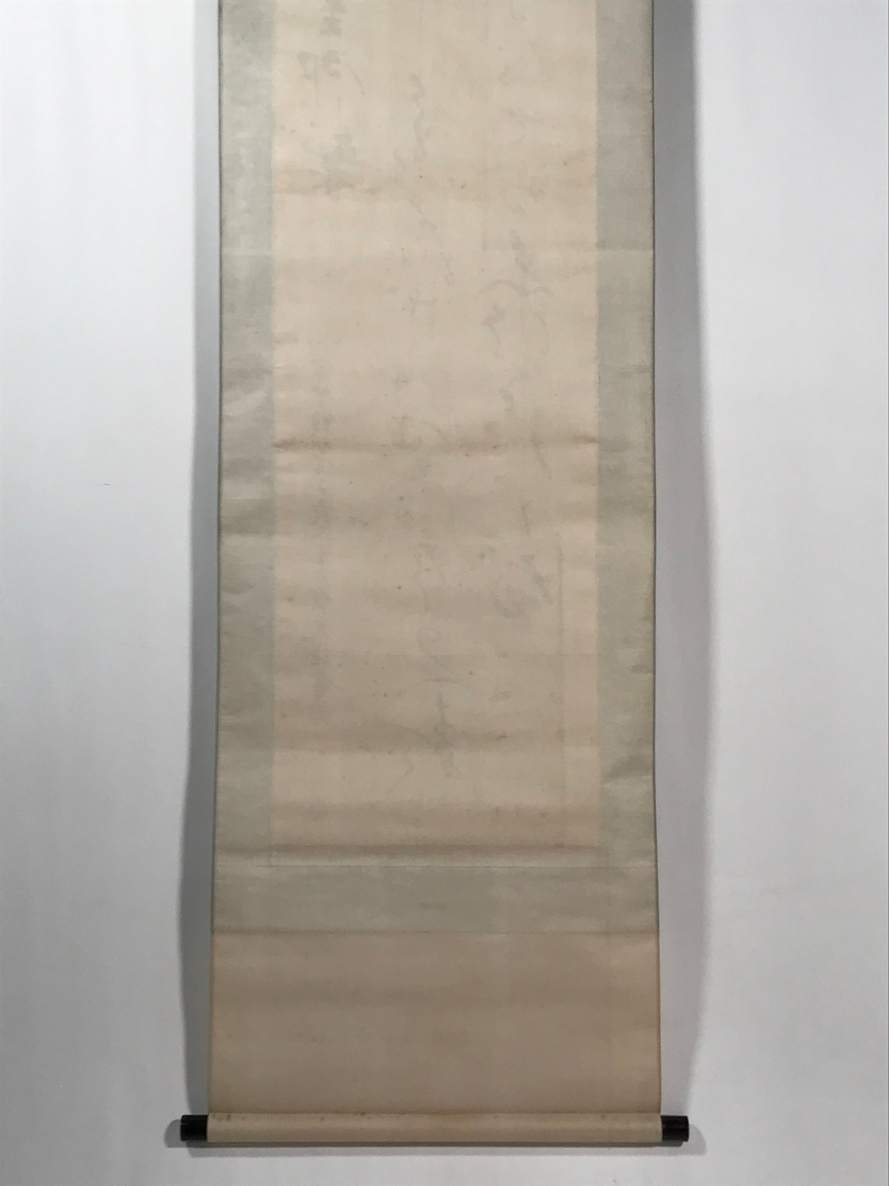 Japanese Hanging Scroll Vtg Kakejiku Meiji Tenno Gyosei Calligraphy Poetry KJ110