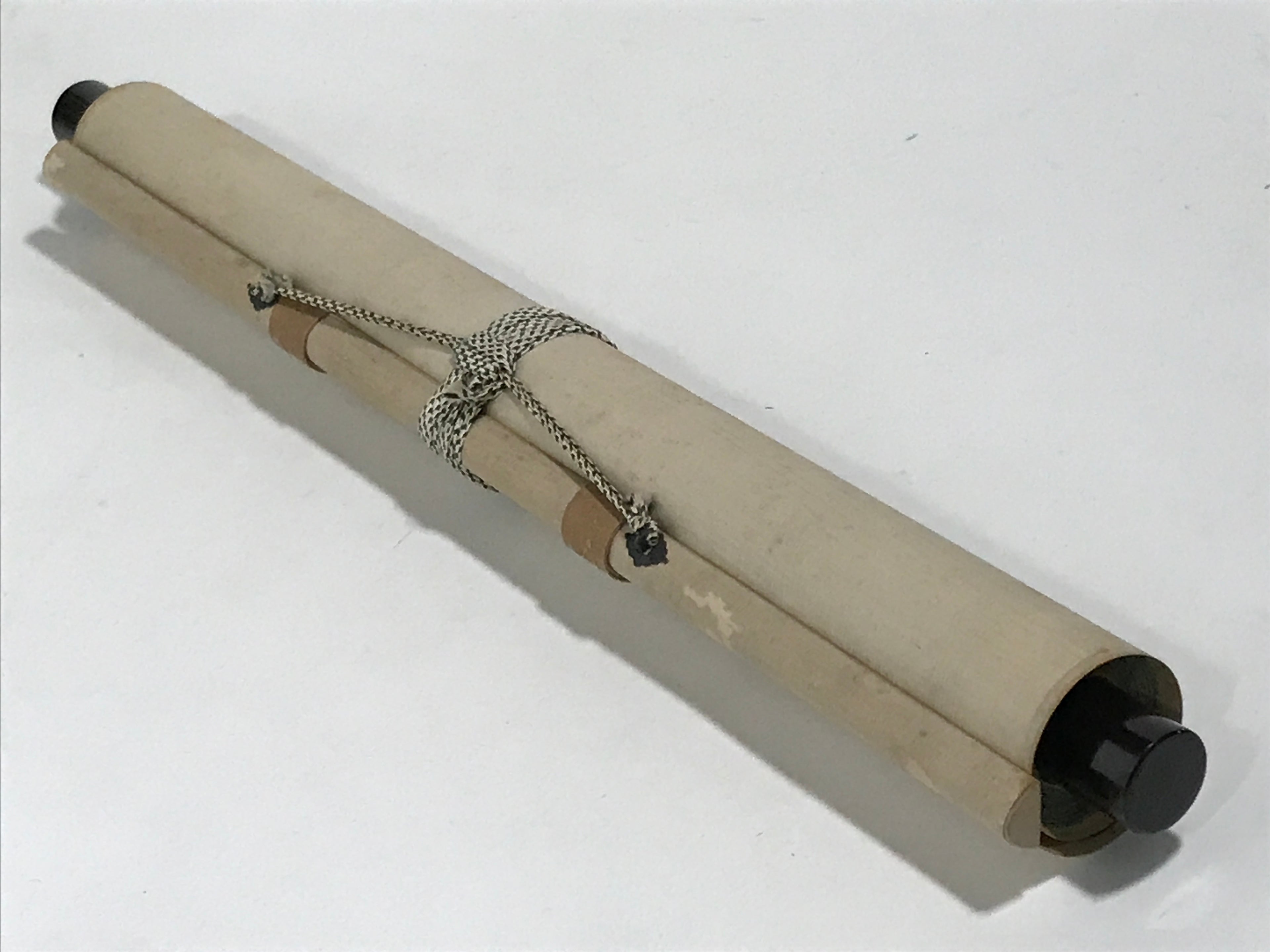 Japanese Hanging Scroll Vtg Kakejiku Meiji Tenno Gyosei Calligraphy Poetry KJ110
