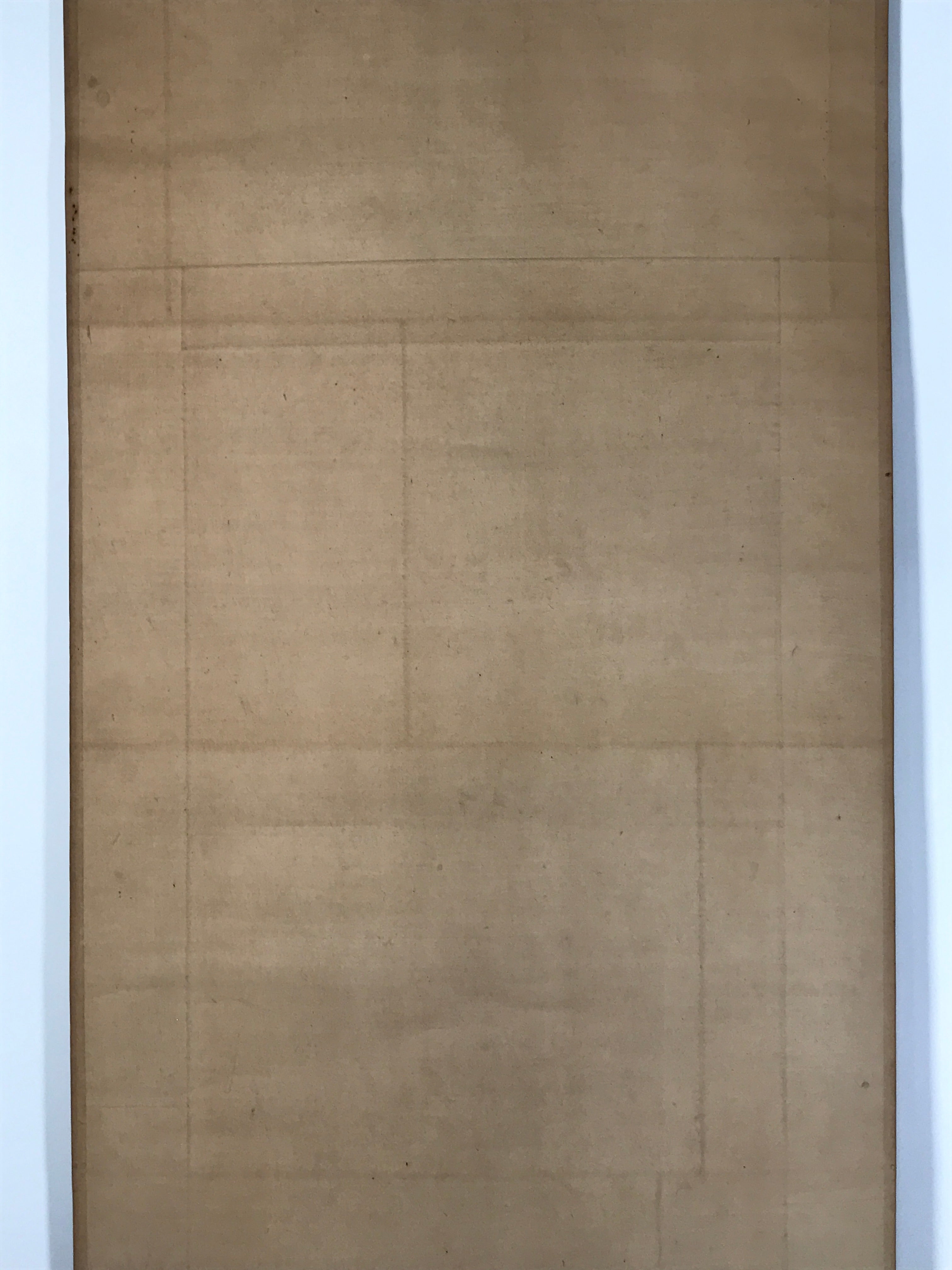 Japanese Hanging Scroll Vtg Kakejiku Mountain River Sansui Landscape Ink KJ87