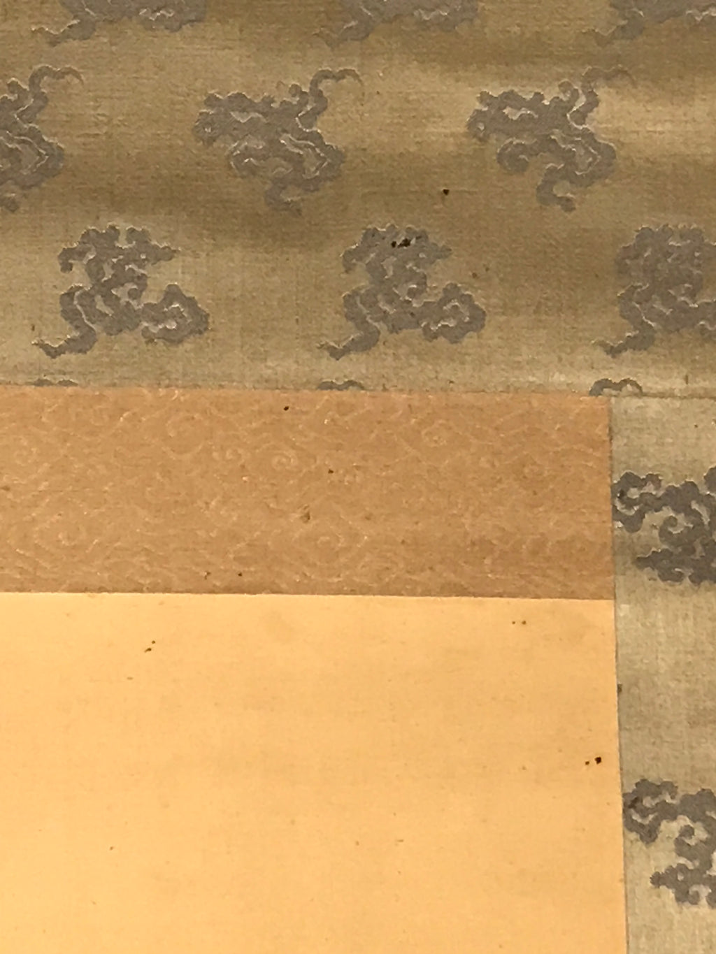 Japanese Hanging Scroll Vtg Kakejiku Mountain River Sansui Landscape Ink KJ87