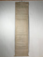 Japanese Hanging Scroll Vtg Kakejiku Old Man Tenjin Portrait Plum Ink Color KJ74