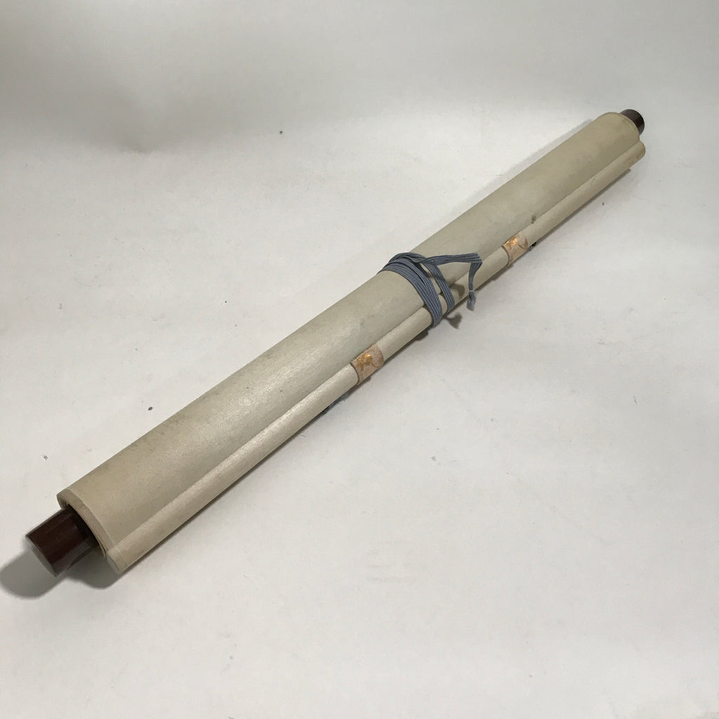Japanese Hanging Scroll Vtg Kakejiku Sacred Bamboo Nanten Winter Red Plants KJ67