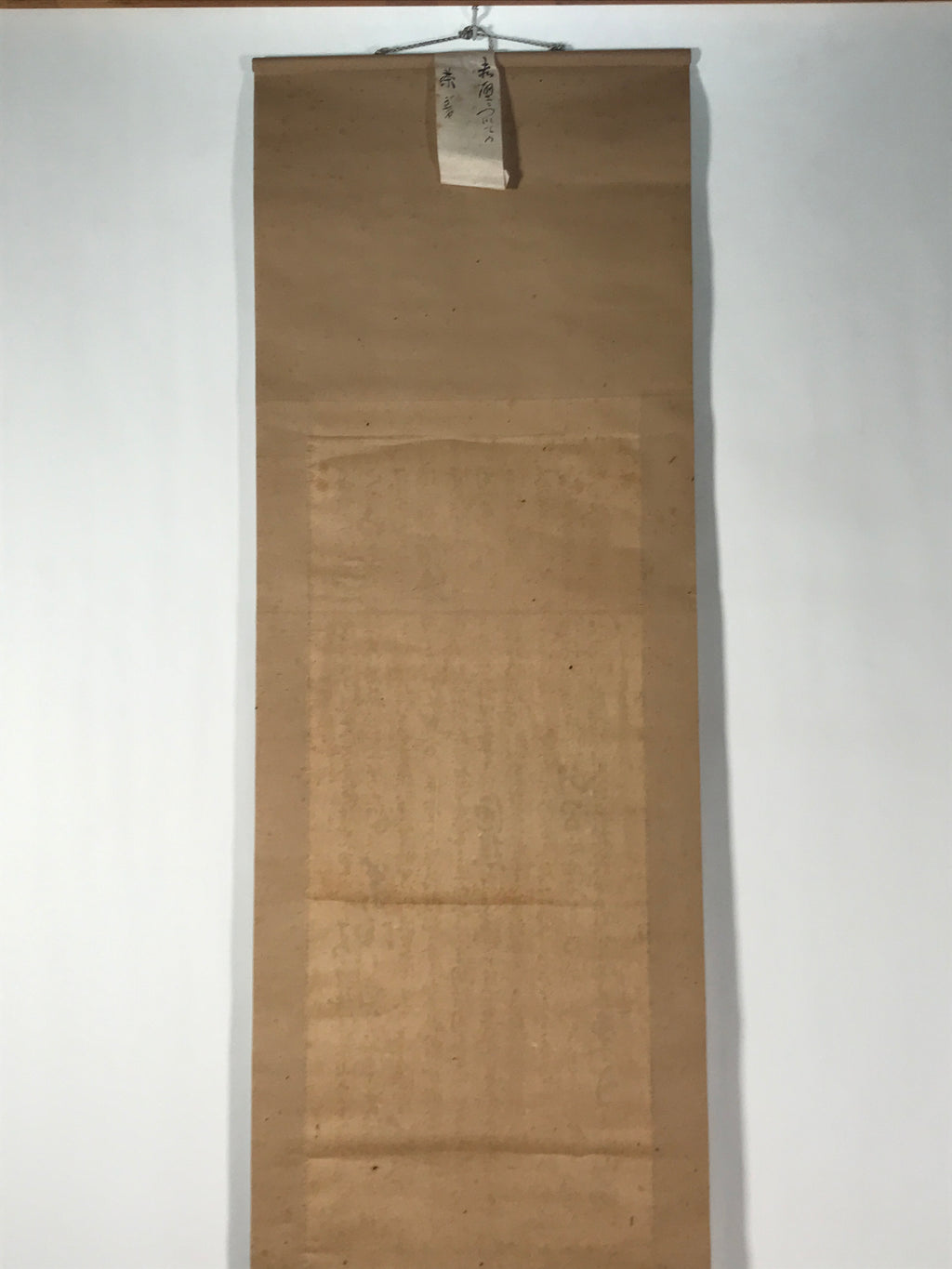Japanese Hanging Scroll Vtg Kakejiku Sosho Cursive Calligraphy Poem Black KJ107