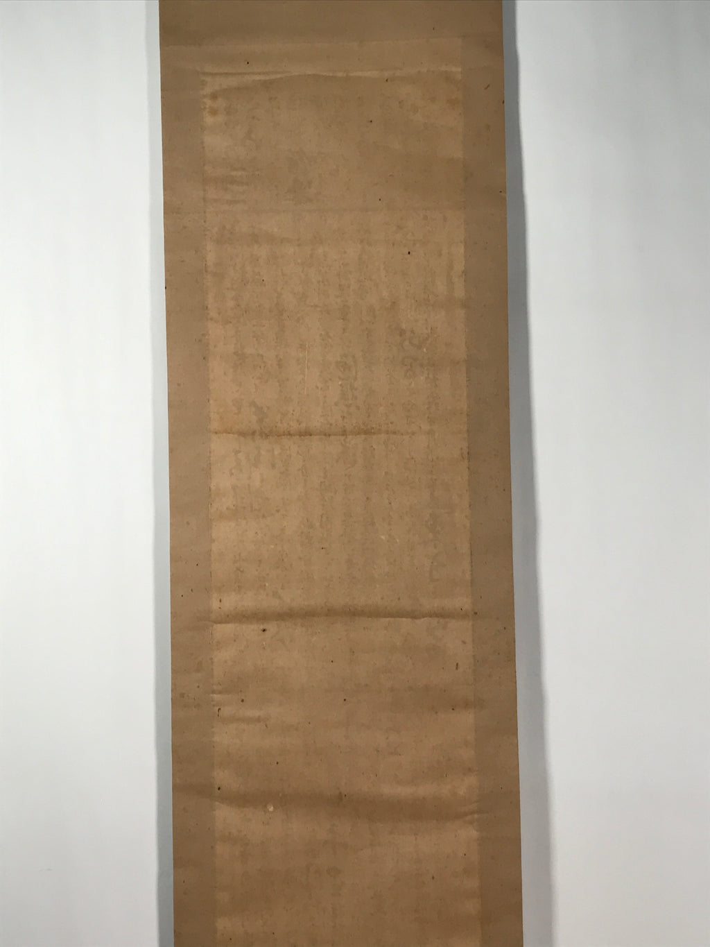 Japanese Hanging Scroll Vtg Kakejiku Sosho Cursive Calligraphy Poem Black KJ107