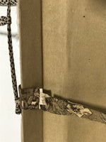 Japanese Hanging Scroll Vtg Kakejiku Sosho Loose Calligraphy Poem Black KJ72