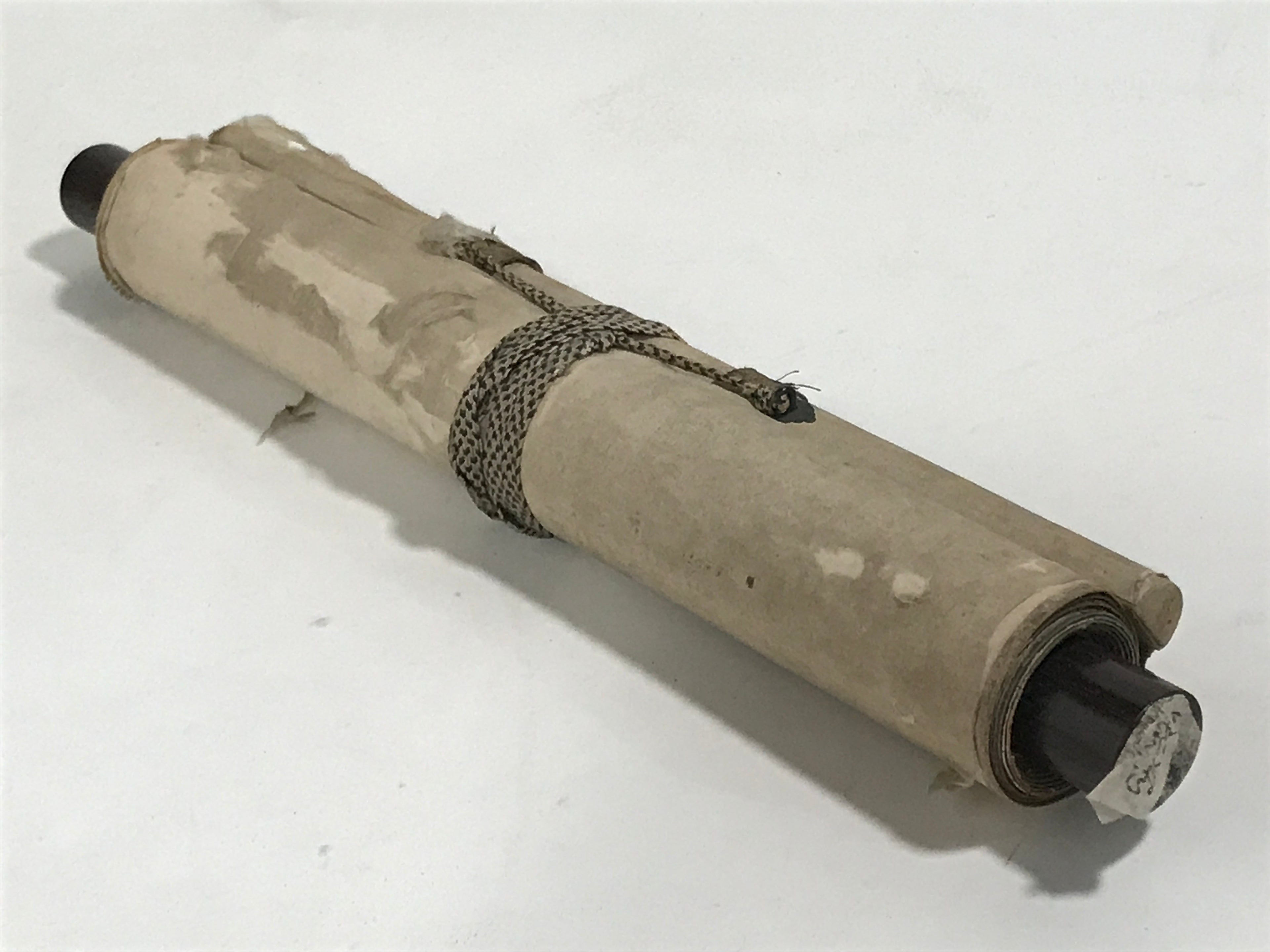 Japanese Hanging Scroll Vtg Kakejiku Sosho Loose Calligraphy Poem Black KJ72