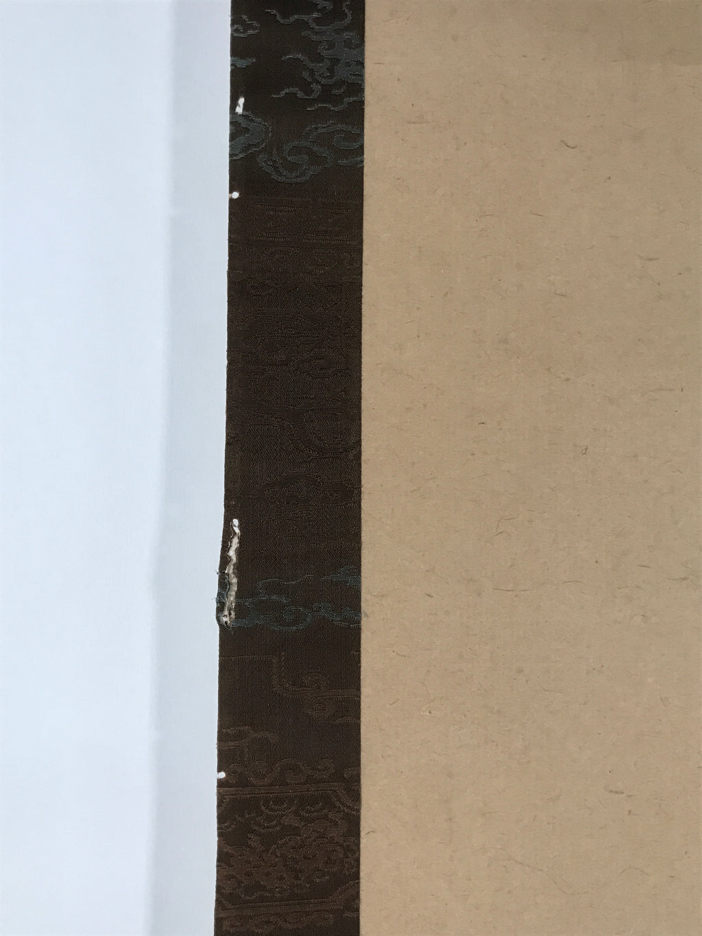 Japanese Hanging Scroll Vtg Kakejiku Sosho Loose Calligraphy Poem Black KJ72