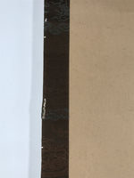 Japanese Hanging Scroll Vtg Kakejiku Sosho Loose Calligraphy Poem Black KJ72