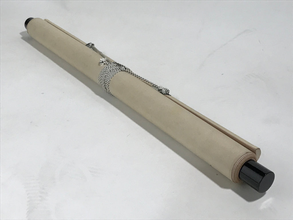 Japanese Hanging Scroll Vtg Kakejiku Zen Calligraphy Circle Kanji Black KJ120