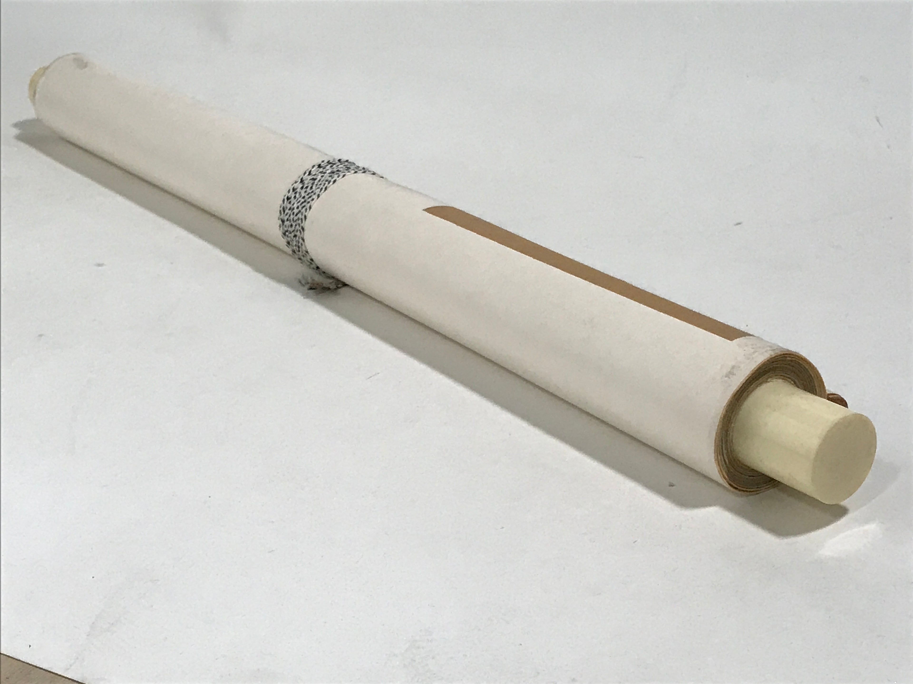 Japanese Hanging Scroll Vtg Kakejiku Zhu Xi Kanshi Calligraphy Poem Black KJ106
