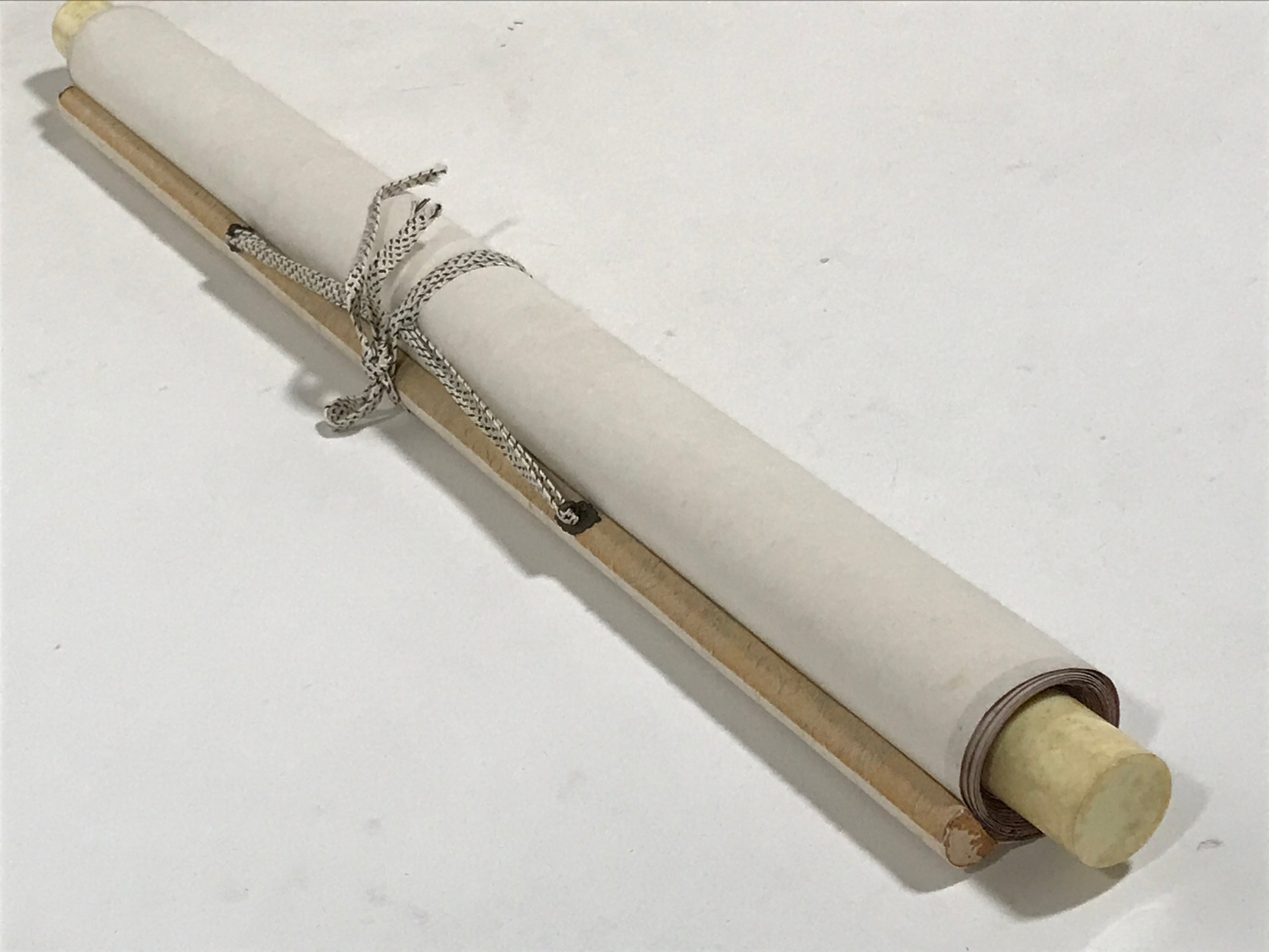 Japanese Hanging Scroll Vtg Kakejiku Zhu Xi Kanshi Calligraphy Poem Black KJ173