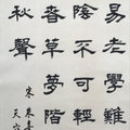 Japanese Hanging Scroll Vtg Kakejiku Zhu Xi Kanshi Calligraphy Poem Black KJ173