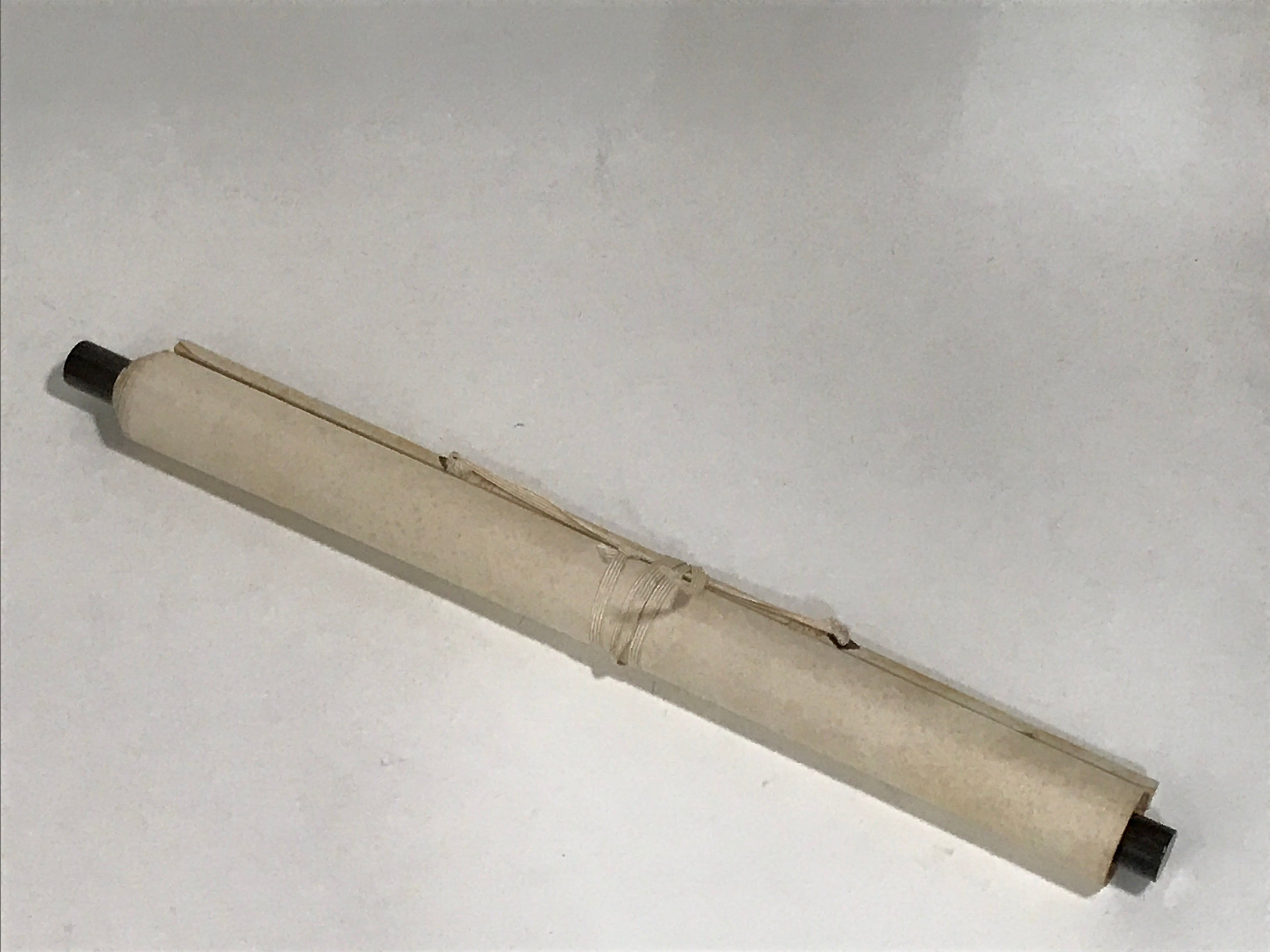 Japanese Hanging Scroll Vtg Mountains Landscape Green Kakejiku Chagake SC924